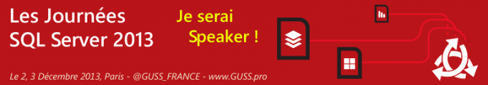 Les Journées SQL Server 2013 JSS2013speaker